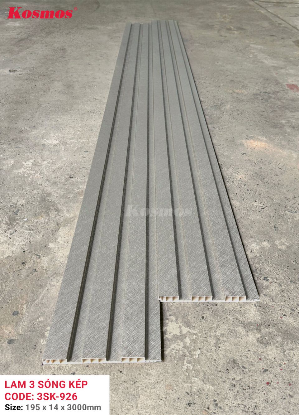 Hình mặt cắt và kích thước lam sóng thấp 3SK-926 theo ảnh nguồn.