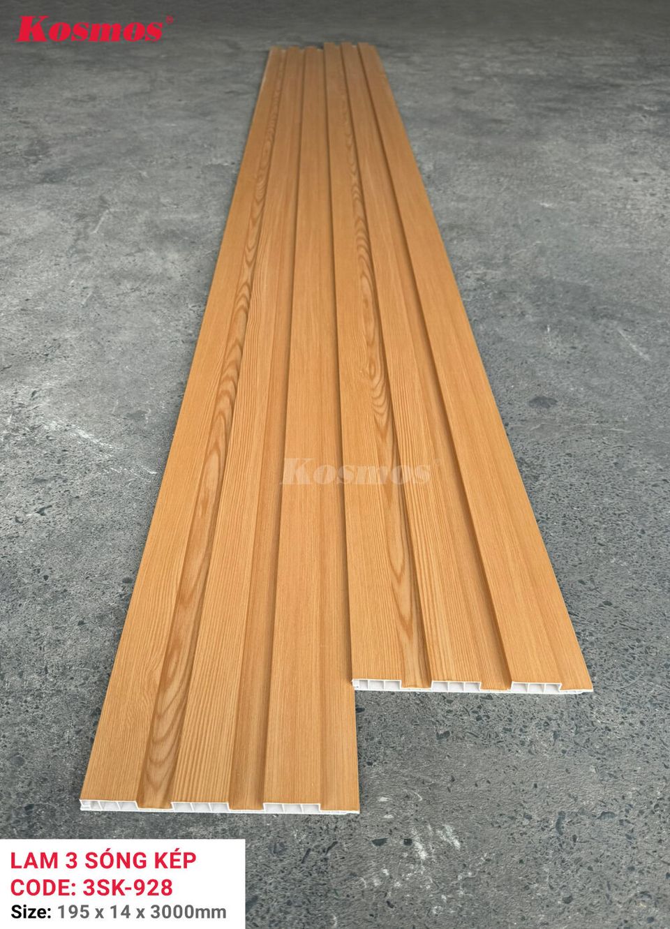 Hình mặt cắt và kích thước lam sóng thấp 3SK-928 theo ảnh nguồn.
