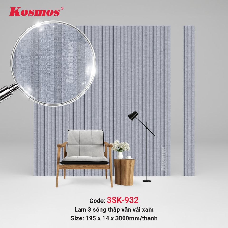 Lam sóng thấp Kosmos 3SK-932 màu vân vải xám.