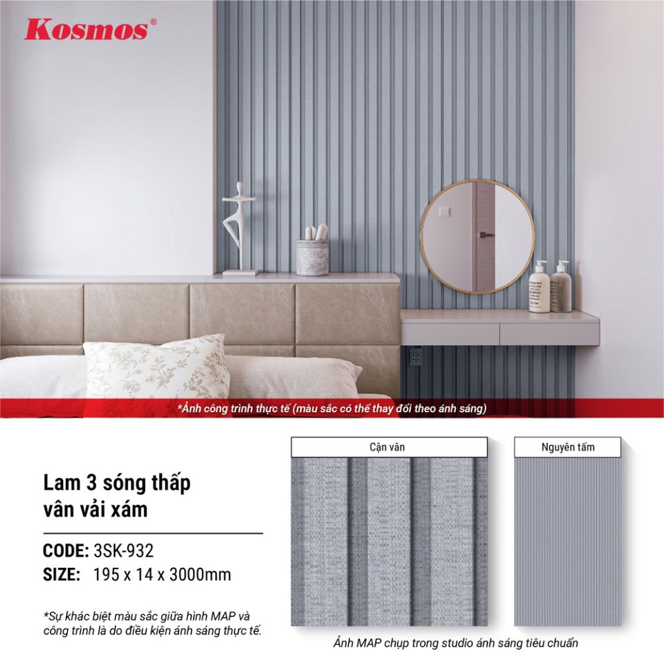 Hình giới thiệu lam sóng thấp Kosmos 3SK-932 màu vân vải xám.