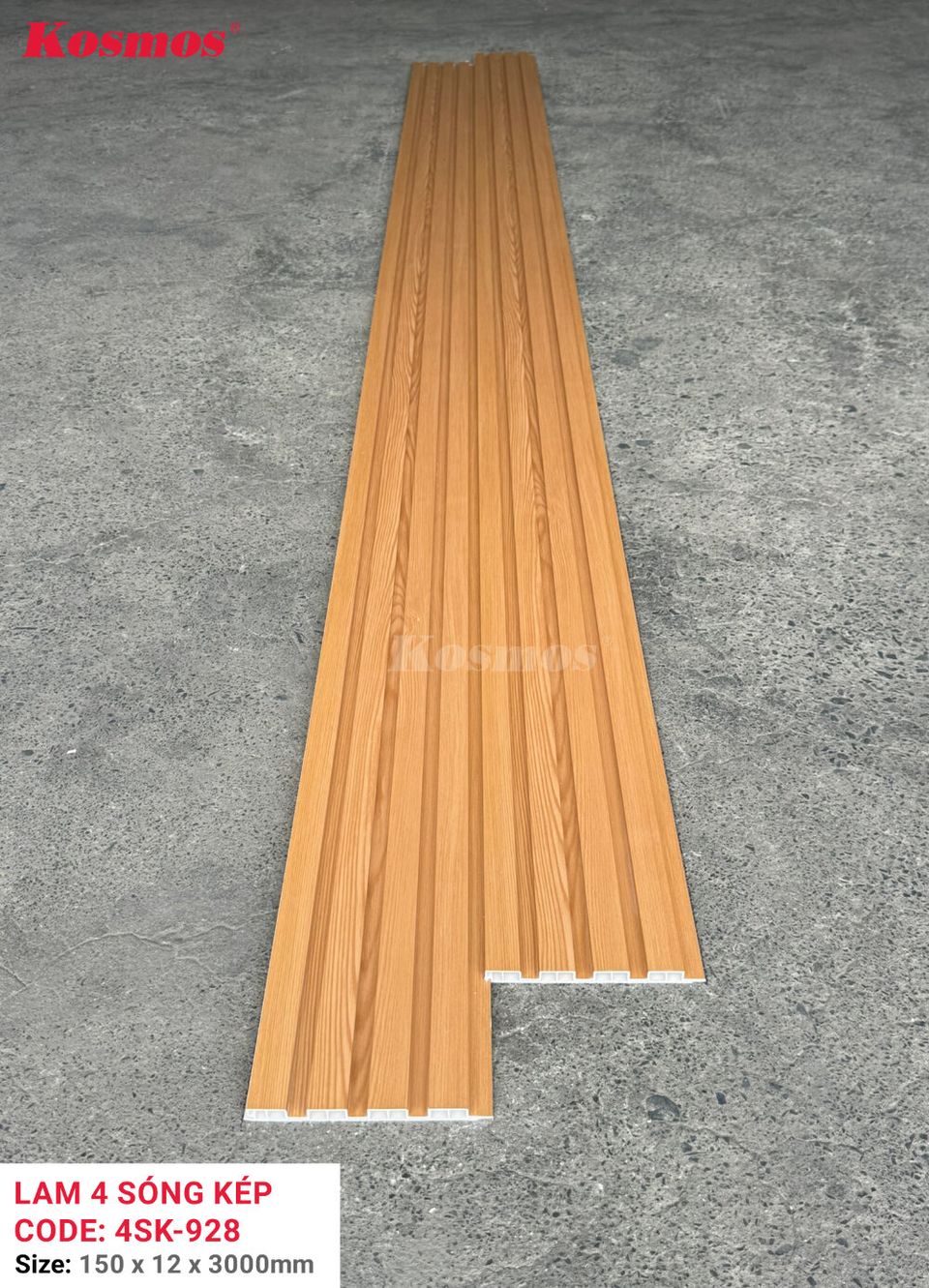 Mặt cắt và kích thước lam sóng thấp 4SK-928 theo hình nguồn.