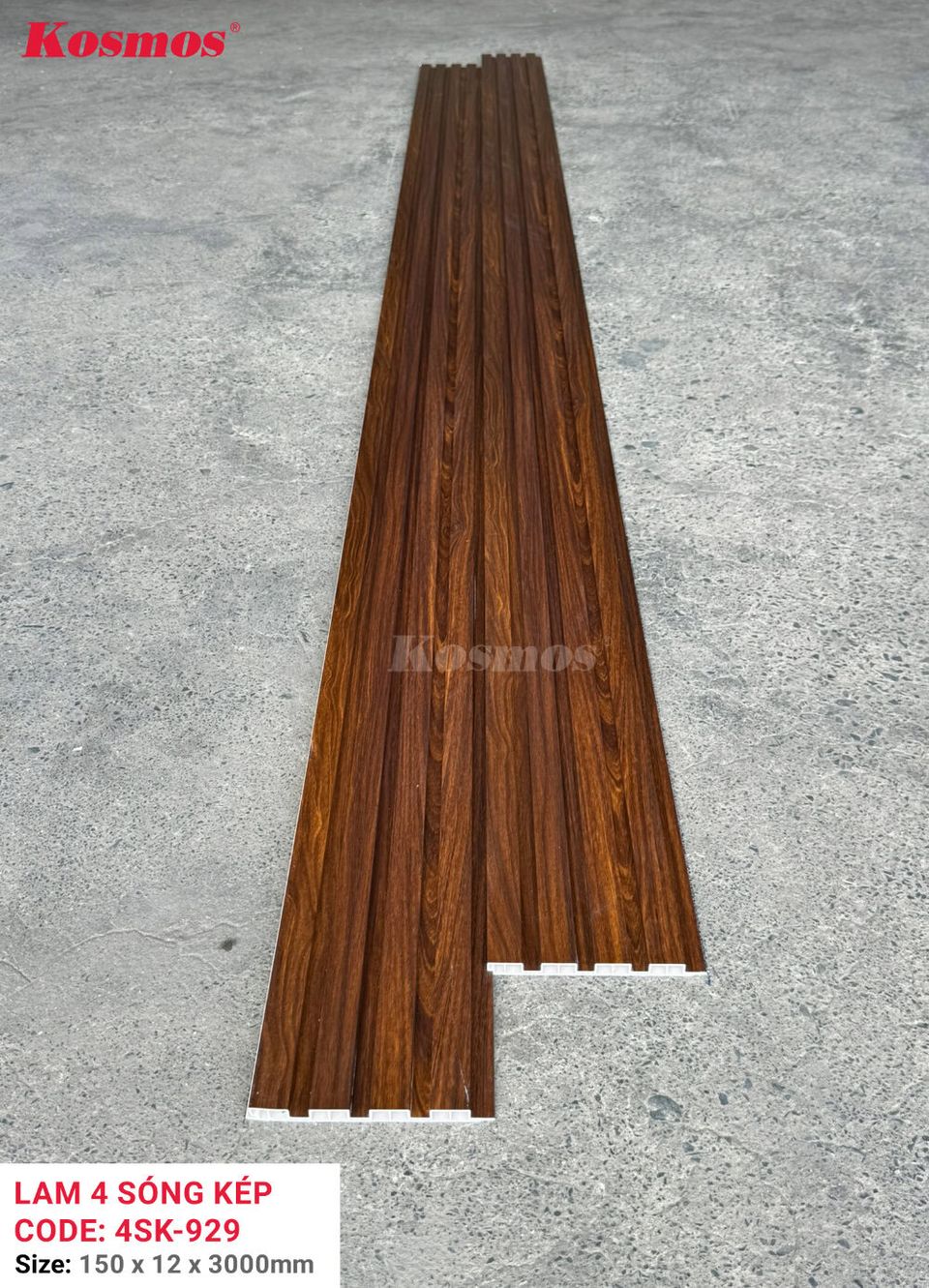 Mặt cắt và kích thước lam sóng thấp 4SK-929 theo hình nguồn.