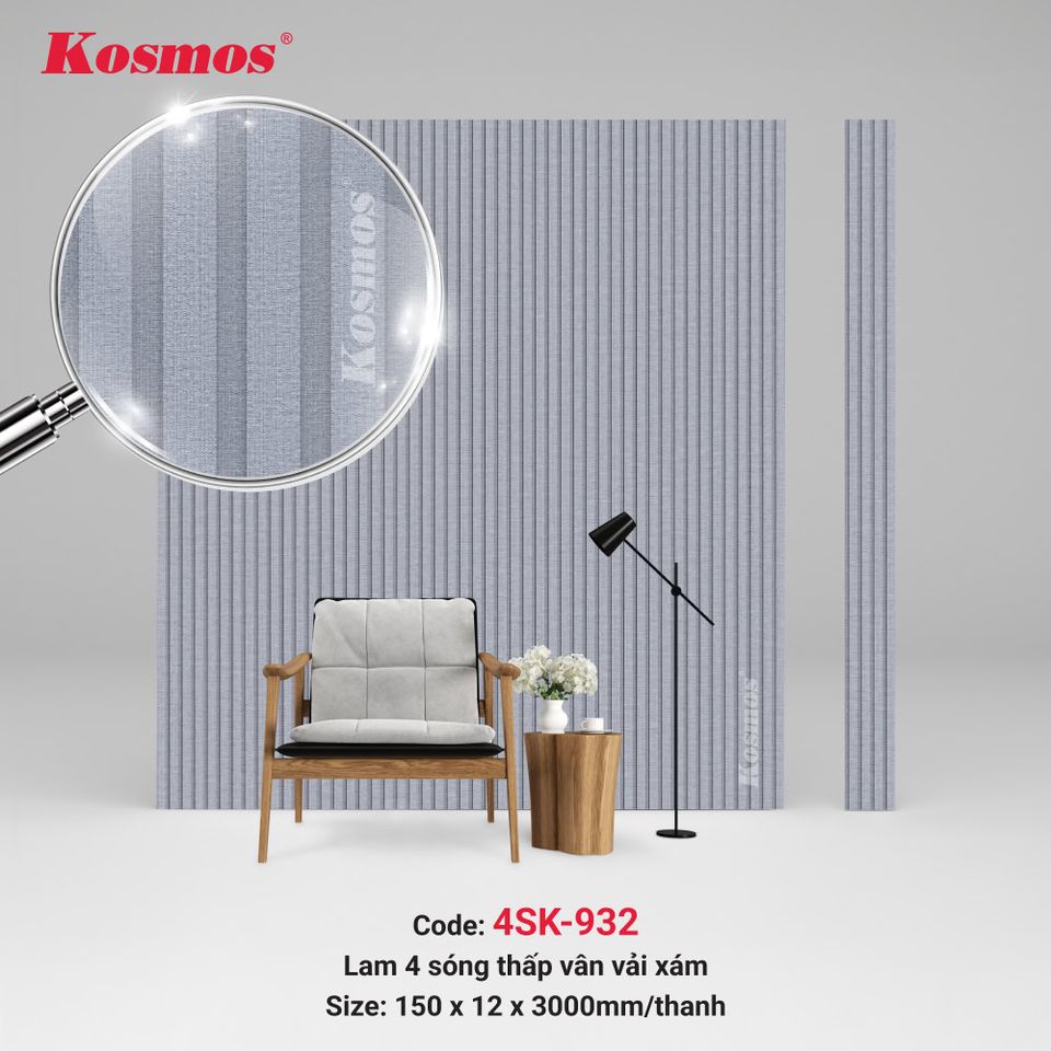 Lam sóng thấp Kosmos 4SK-932 màu vân vải xám.