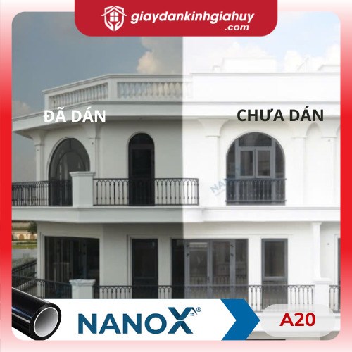 Mẫu phim cách nhiệt A20 màu xám đậm.