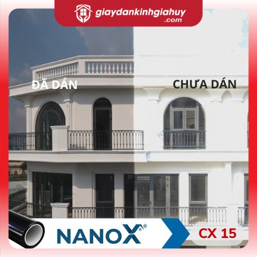 Mẫu phim cách nhiệt CX15 màu đen nhạt.