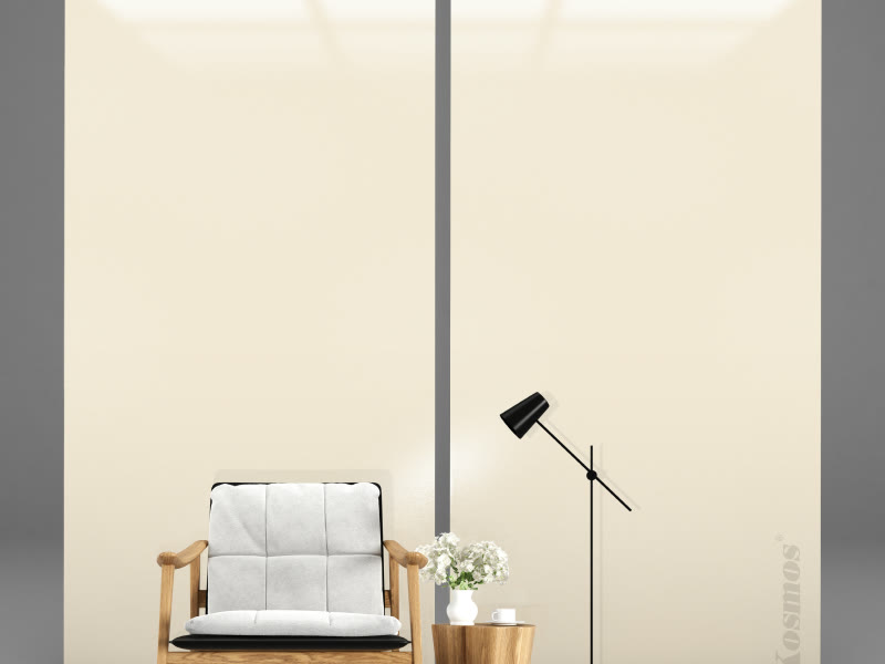 Bề mặt TT-107 đơn sắc PET ánh kim vàng kem.