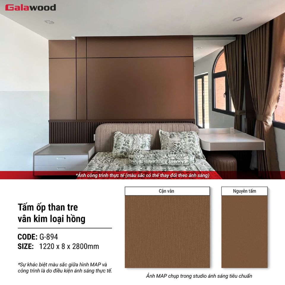 Phối cảnh ứng dụng tấm ốp G-894 trong nội thất