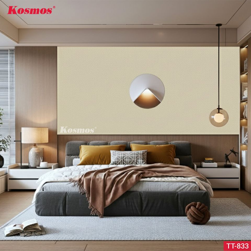 Mảng nội thất hoàn thiện với tấm ốp TT-833