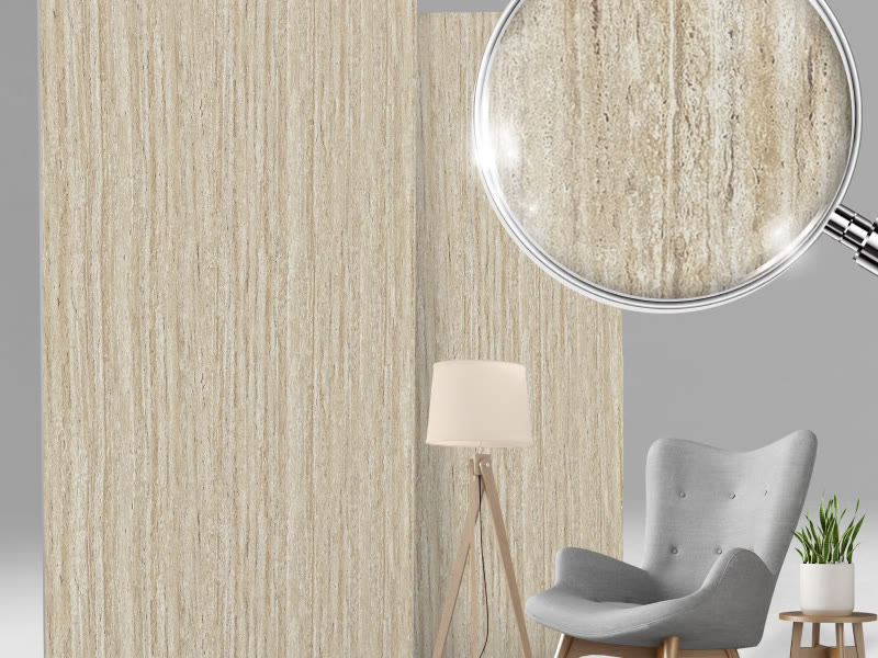 Bề mặt TT-117 vân Travertine Romano.