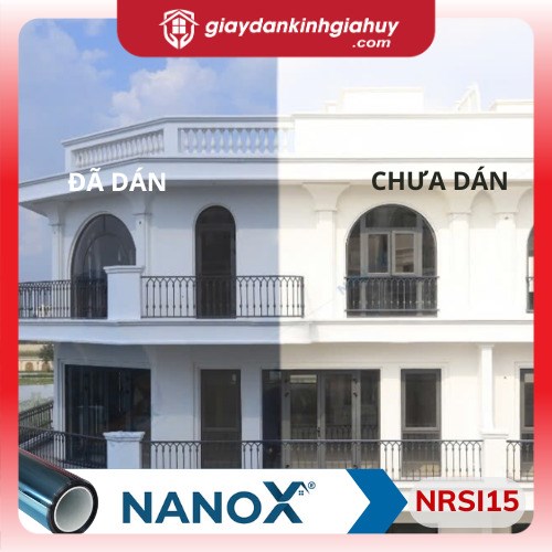 Mẫu phim cách nhiệt NRSI15 màu xanh bạc.