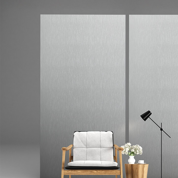 Tấm ốp TT-874 với bề mặt vân kim loại xám xước